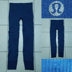 Lululemon Ebb to Street Flow Dark Blue Leggings Size 2 XXS Skinny